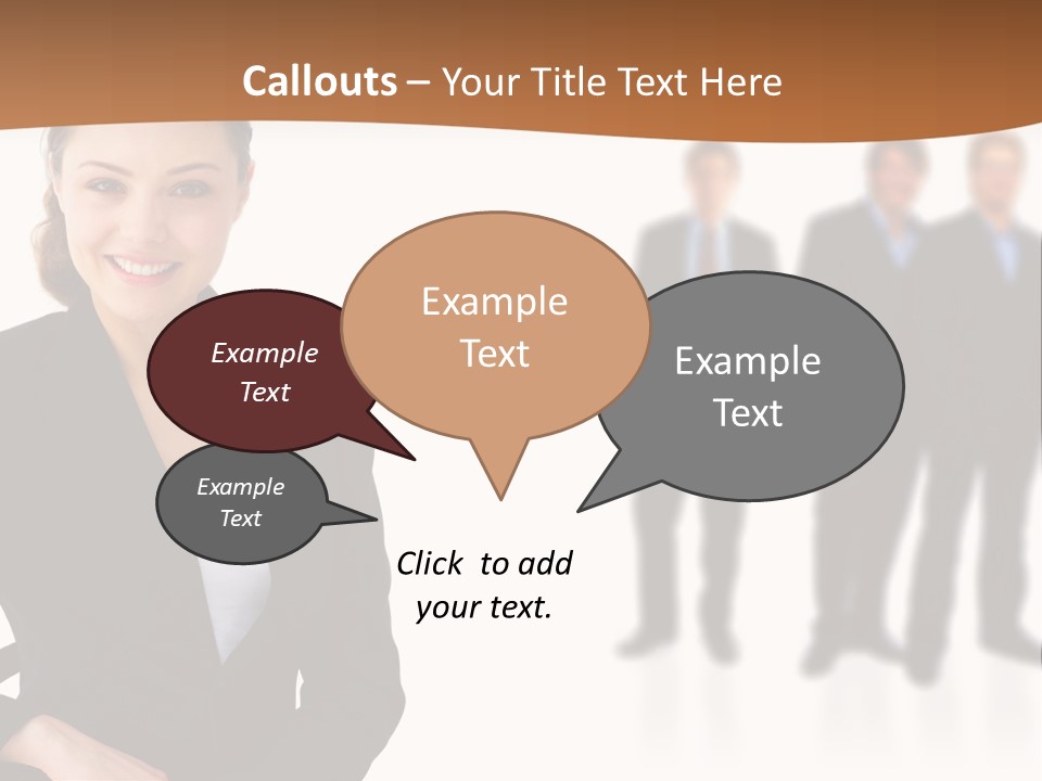 Nice And Attactive Brunette Wearing A Mini And Y Brown Dress PowerPoint Template