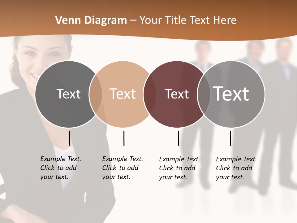 Nice And Attactive Brunette Wearing A Mini And Y Brown Dress PowerPoint Template