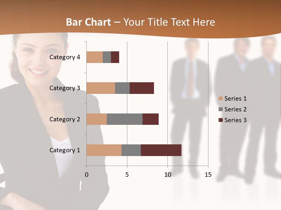 Nice And Attactive Brunette Wearing A Mini And Y Brown Dress PowerPoint Template