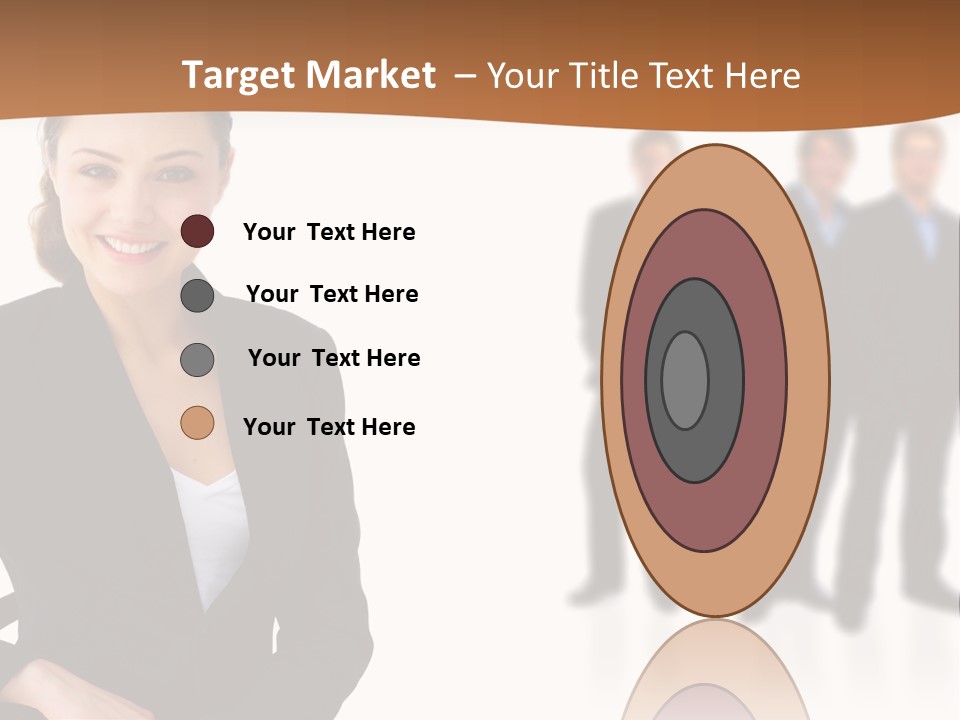 Nice And Attactive Brunette Wearing A Mini And Y Brown Dress PowerPoint Template