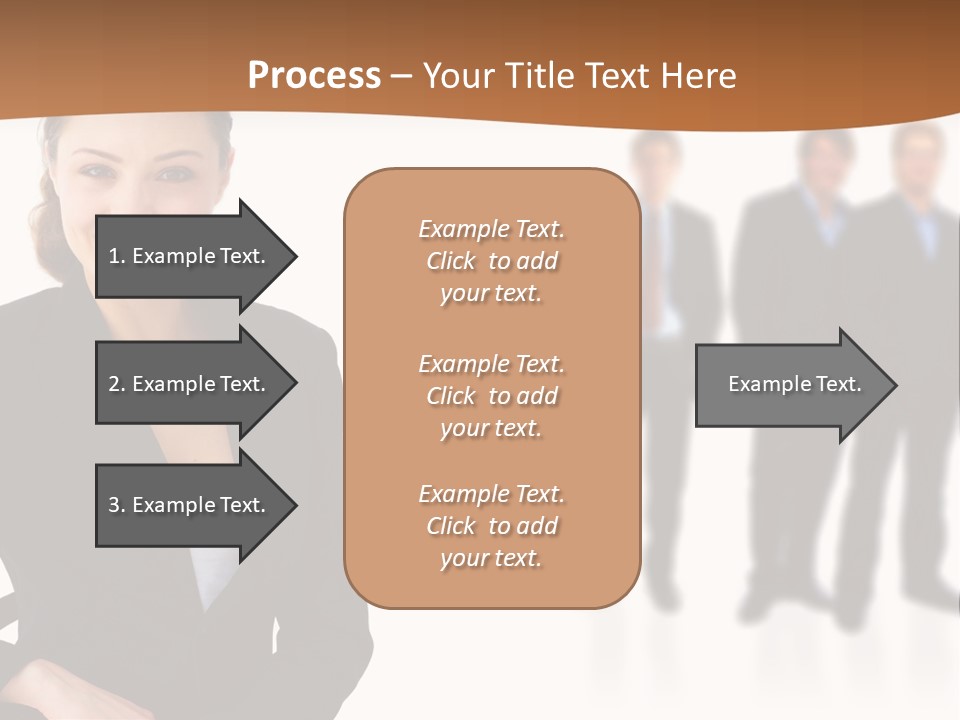 Nice And Attactive Brunette Wearing A Mini And Y Brown Dress PowerPoint Template