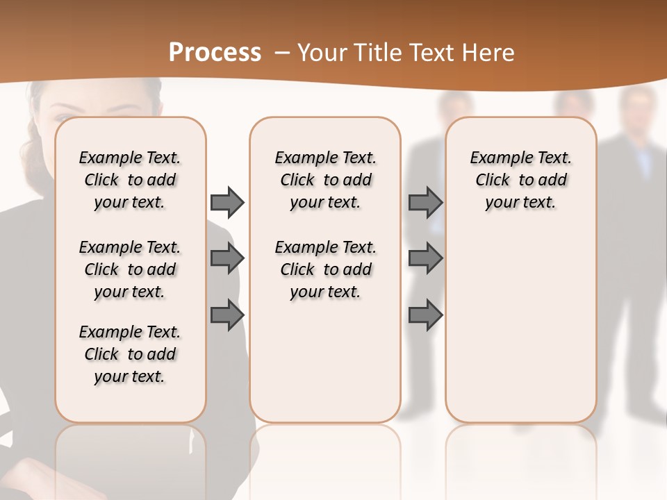 Nice And Attactive Brunette Wearing A Mini And Y Brown Dress PowerPoint Template