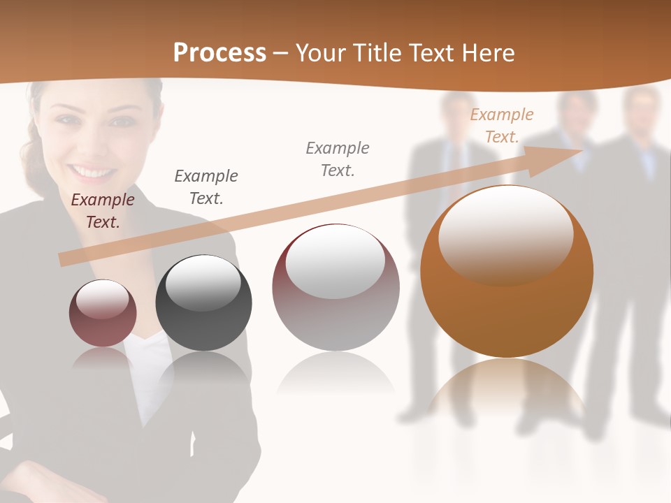 Nice And Attactive Brunette Wearing A Mini And Y Brown Dress PowerPoint Template