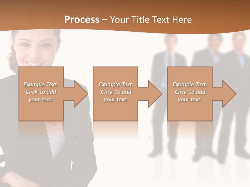 Nice And Attactive Brunette Wearing A Mini And Y Brown Dress PowerPoint Template