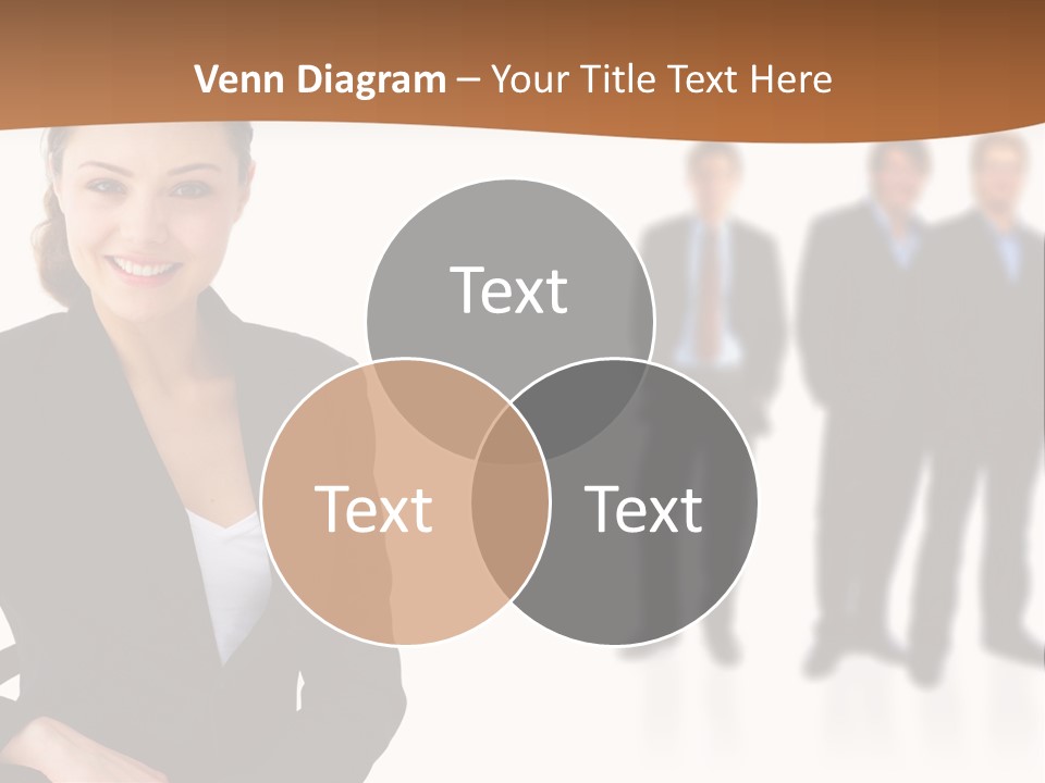 Nice And Attactive Brunette Wearing A Mini And Y Brown Dress PowerPoint Template