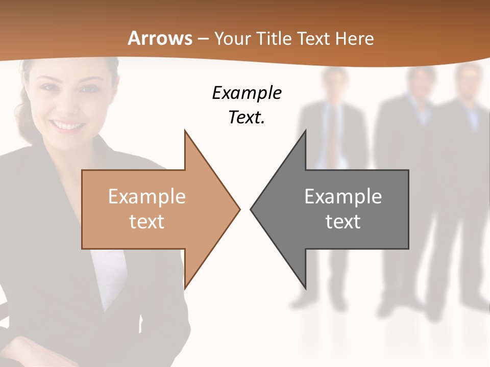 Nice And Attactive Brunette Wearing A Mini And Y Brown Dress PowerPoint Template