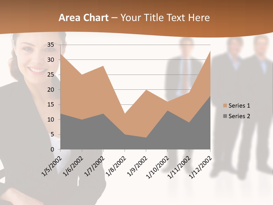 Nice And Attactive Brunette Wearing A Mini And Y Brown Dress PowerPoint Template