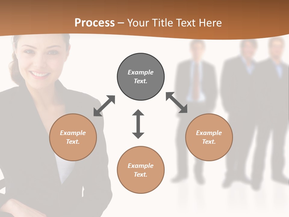 Nice And Attactive Brunette Wearing A Mini And Y Brown Dress PowerPoint Template