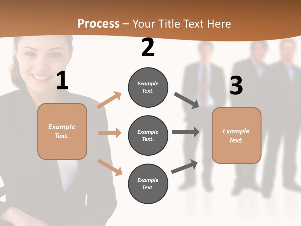 Nice And Attactive Brunette Wearing A Mini And Y Brown Dress PowerPoint Template