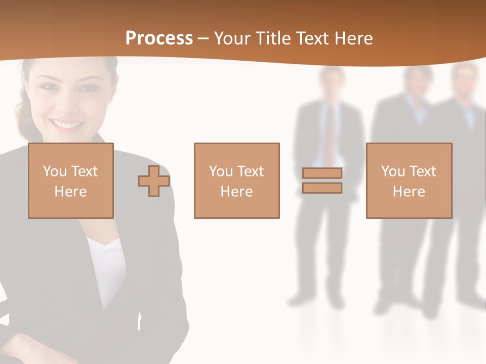 Nice And Attactive Brunette Wearing A Mini And Y Brown Dress PowerPoint Template