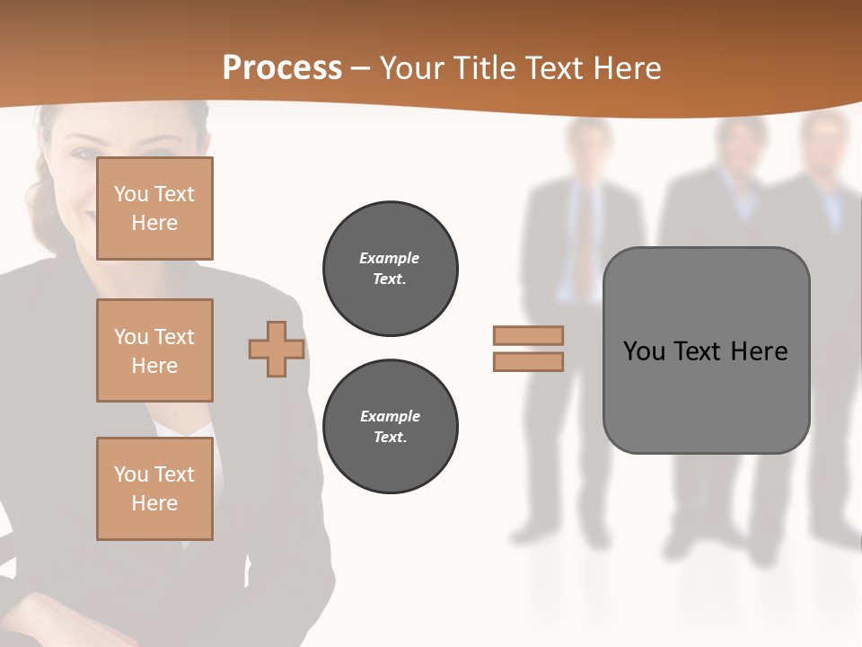 Nice And Attactive Brunette Wearing A Mini And Y Brown Dress PowerPoint Template