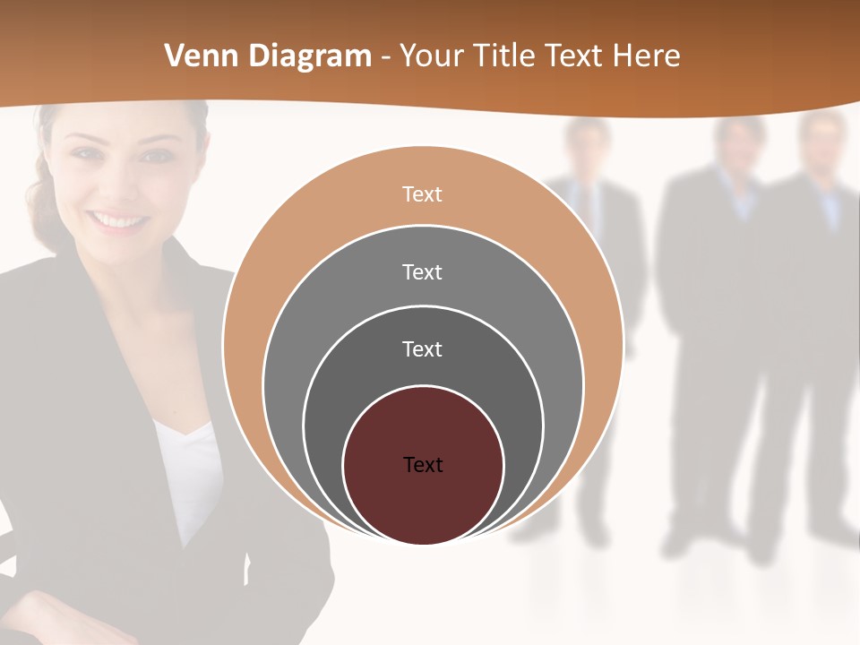 Nice And Attactive Brunette Wearing A Mini And Y Brown Dress PowerPoint Template