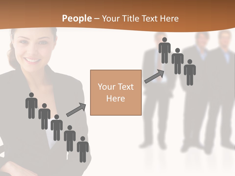 Nice And Attactive Brunette Wearing A Mini And Y Brown Dress PowerPoint Template