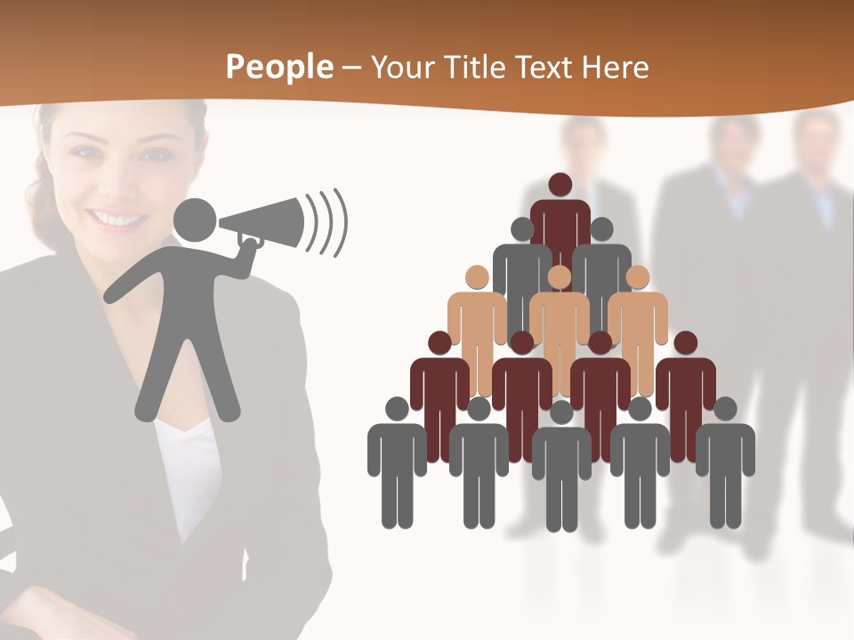 Nice And Attactive Brunette Wearing A Mini And Y Brown Dress PowerPoint Template