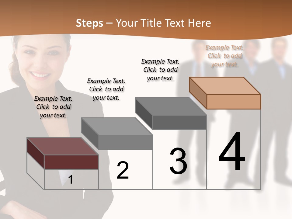 Nice And Attactive Brunette Wearing A Mini And Y Brown Dress PowerPoint Template