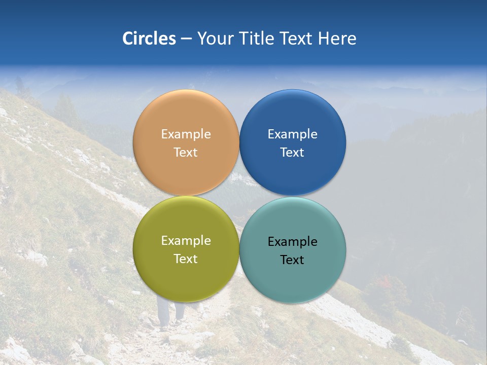 Trekking In The Alps PowerPoint Template