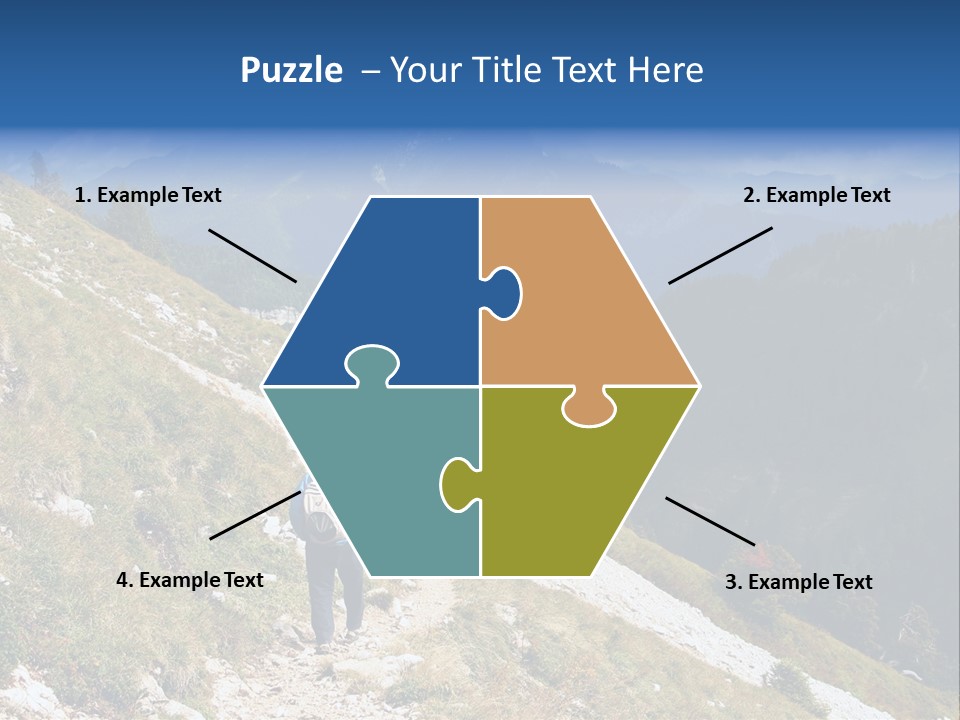 Trekking In The Alps PowerPoint Template