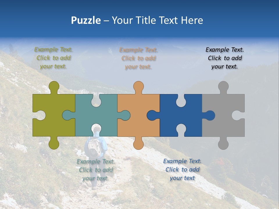 Trekking In The Alps PowerPoint Template