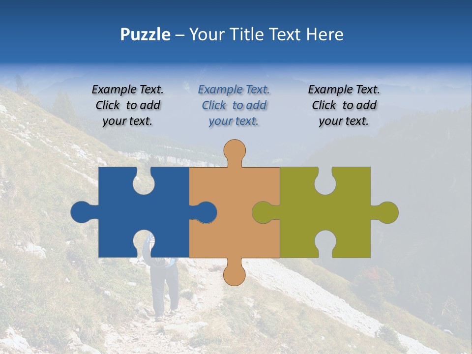 Trekking In The Alps PowerPoint Template