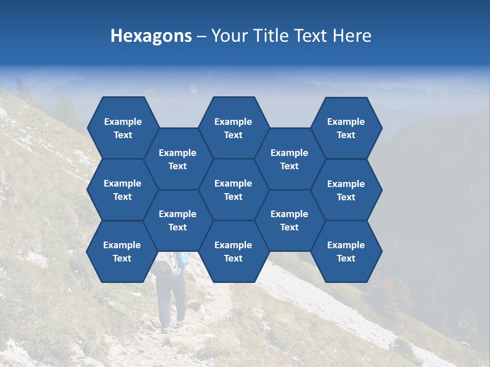 Trekking In The Alps PowerPoint Template