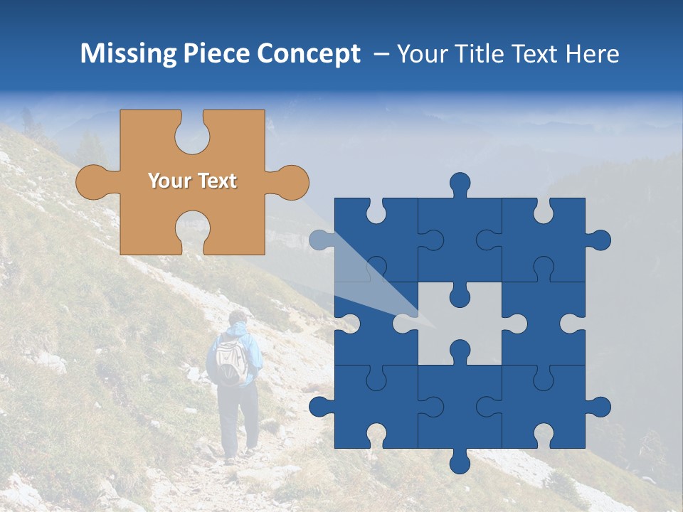 Trekking In The Alps PowerPoint Template