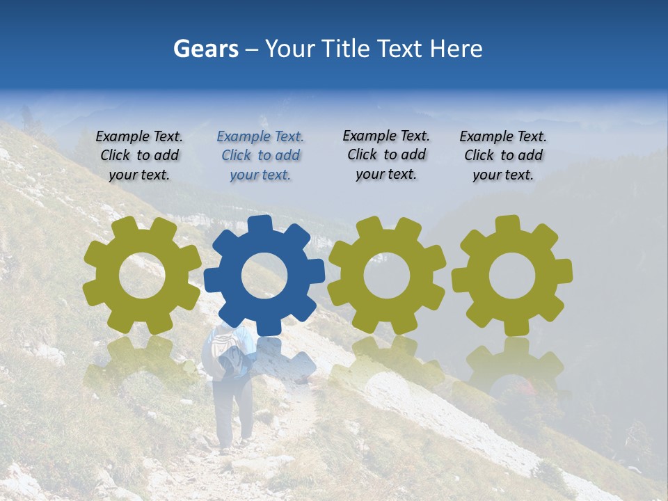 Trekking In The Alps PowerPoint Template