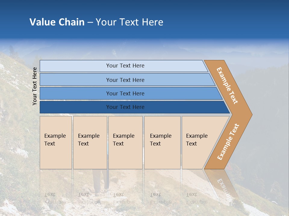 Trekking In The Alps PowerPoint Template