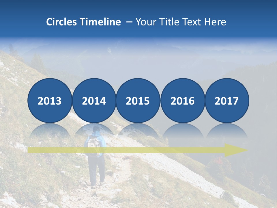 Trekking In The Alps PowerPoint Template