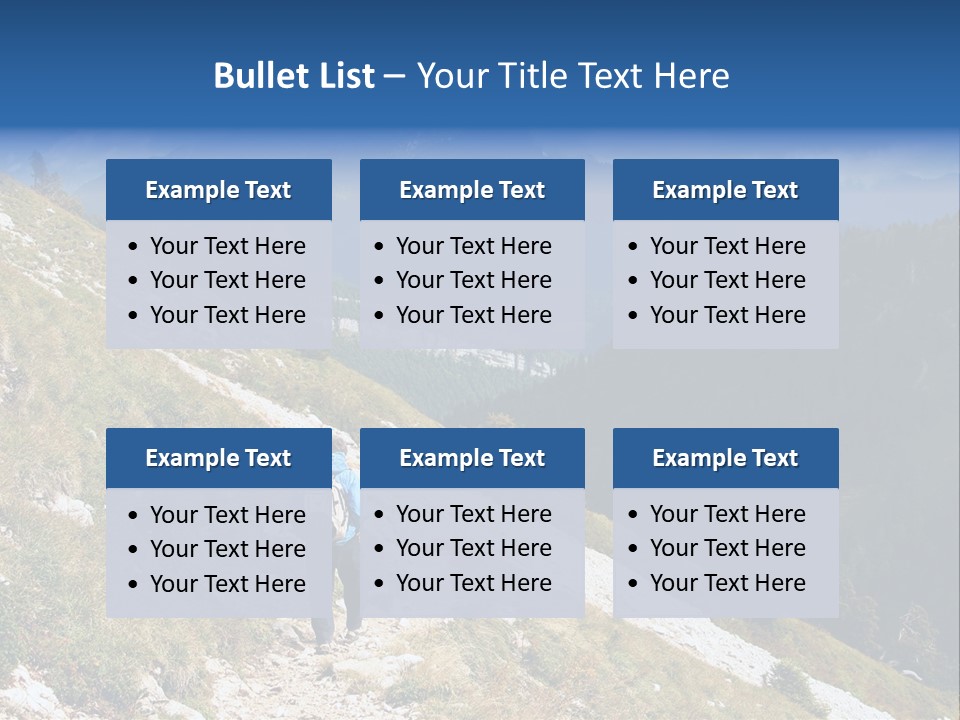 Trekking In The Alps PowerPoint Template