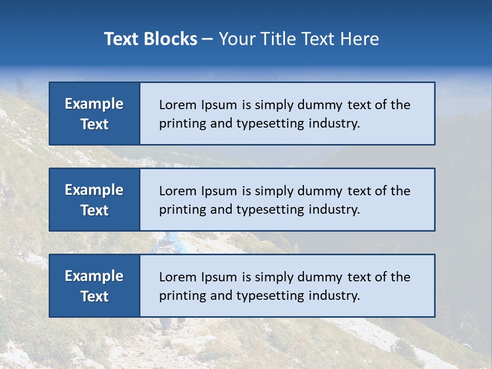 Trekking In The Alps PowerPoint Template