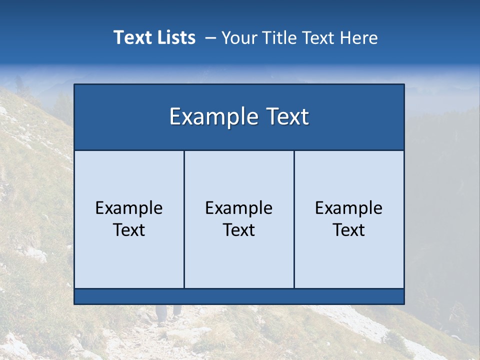 Trekking In The Alps PowerPoint Template