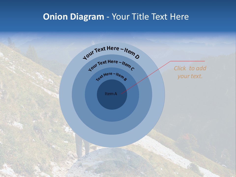 Trekking In The Alps PowerPoint Template