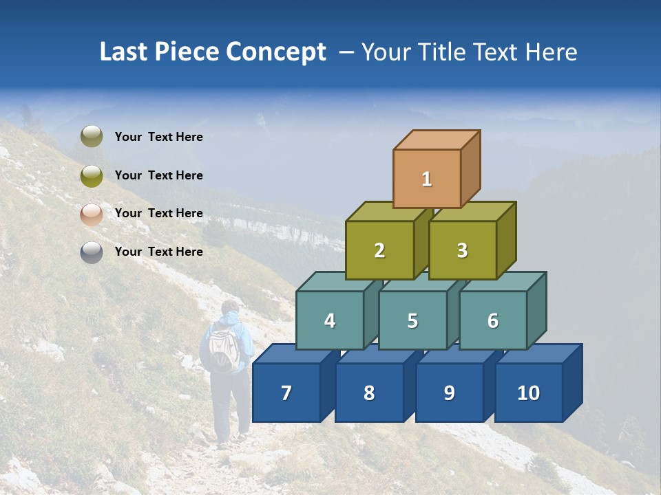 Trekking In The Alps PowerPoint Template