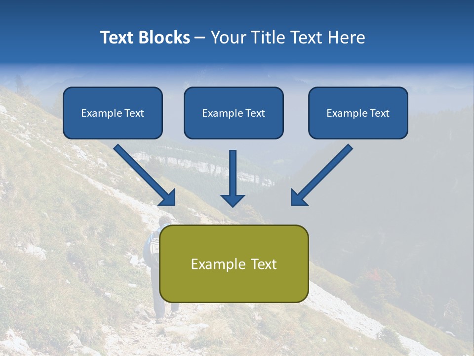 Trekking In The Alps PowerPoint Template
