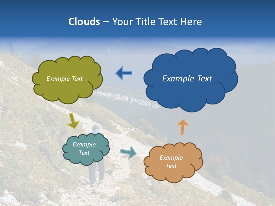 Trekking In The Alps PowerPoint Template