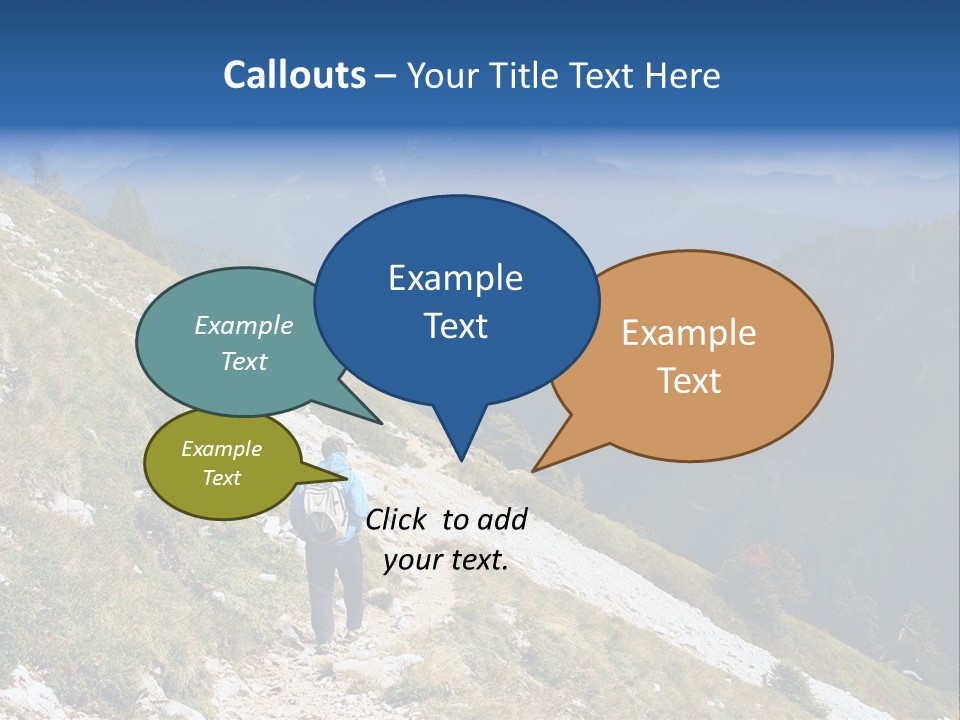 Trekking In The Alps PowerPoint Template