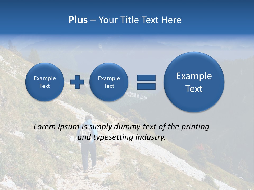 Trekking In The Alps PowerPoint Template