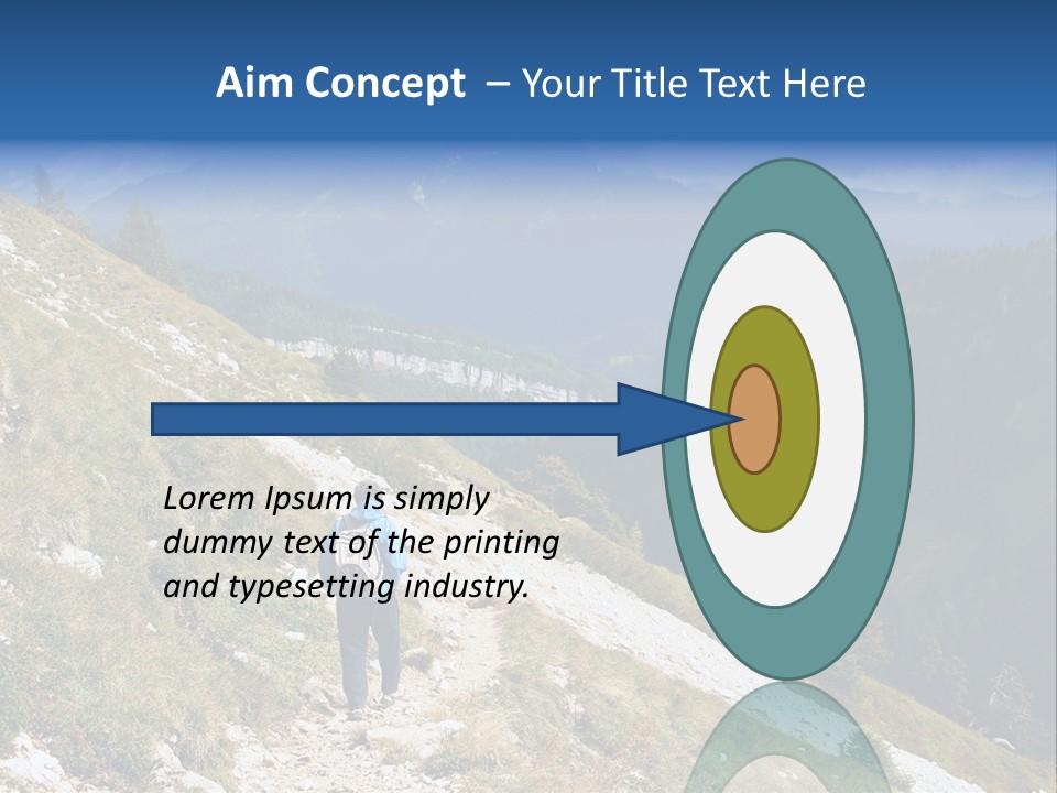 Trekking In The Alps PowerPoint Template