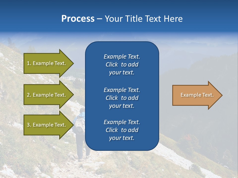 Trekking In The Alps PowerPoint Template