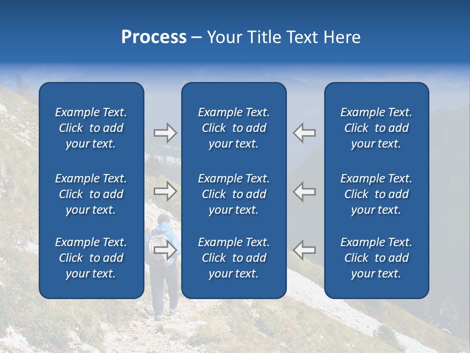 Trekking In The Alps PowerPoint Template