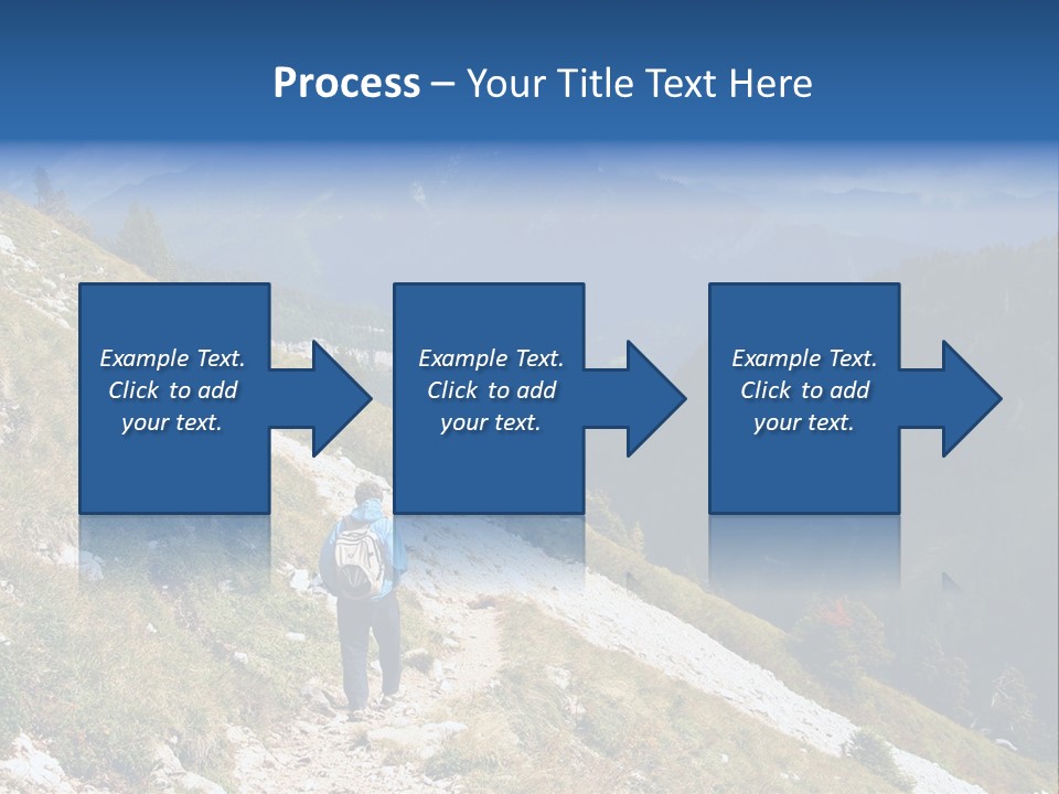 Trekking In The Alps PowerPoint Template