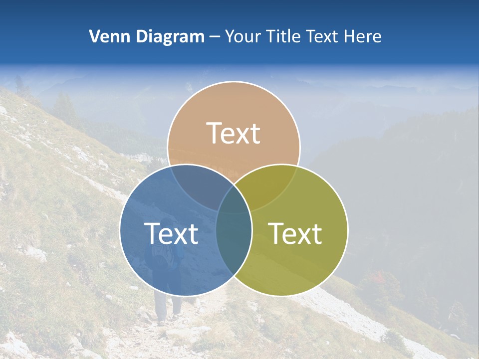 Trekking In The Alps PowerPoint Template