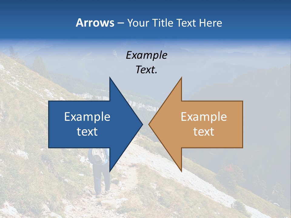 Trekking In The Alps PowerPoint Template