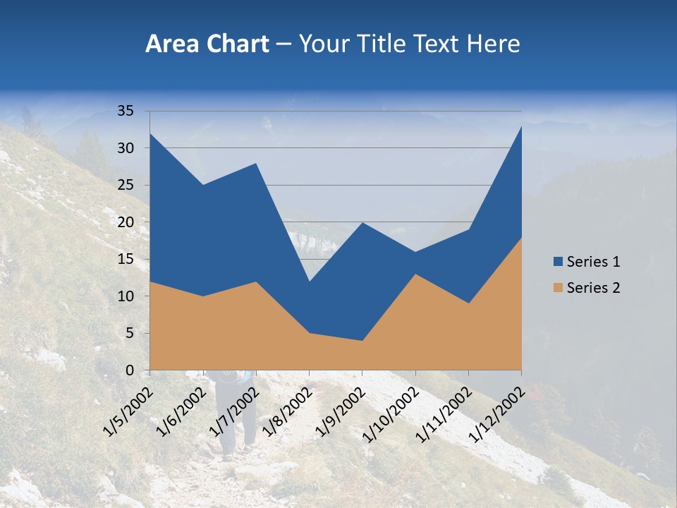 Trekking In The Alps PowerPoint Template