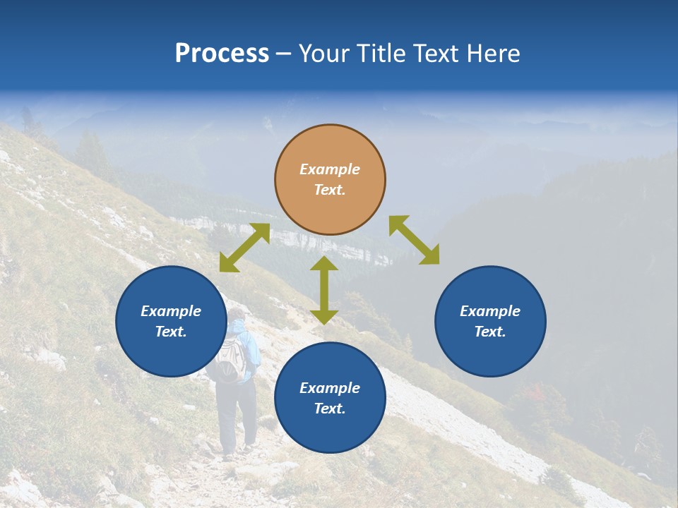 Trekking In The Alps PowerPoint Template