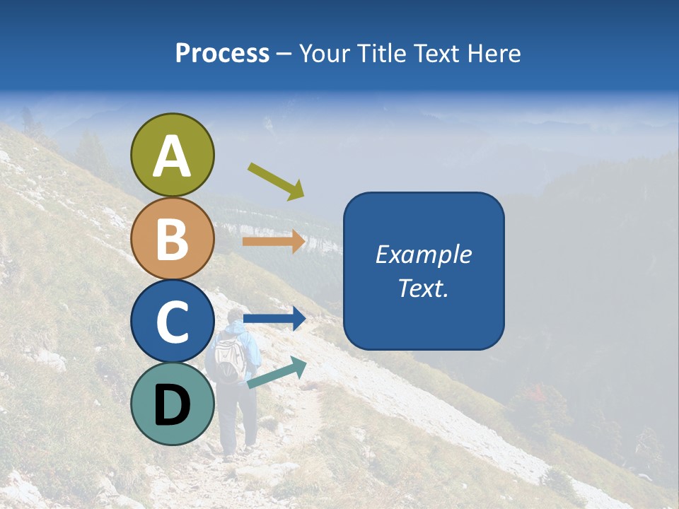 Trekking In The Alps PowerPoint Template