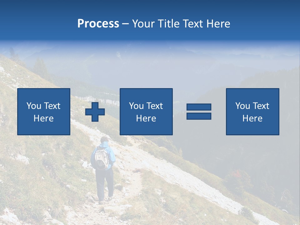 Trekking In The Alps PowerPoint Template