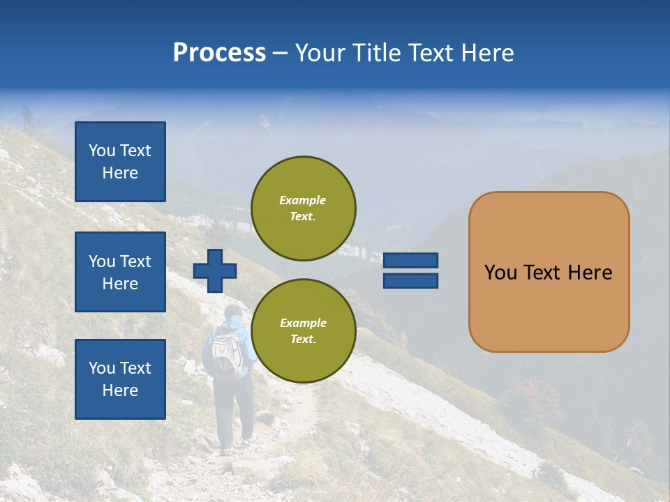 Trekking In The Alps PowerPoint Template