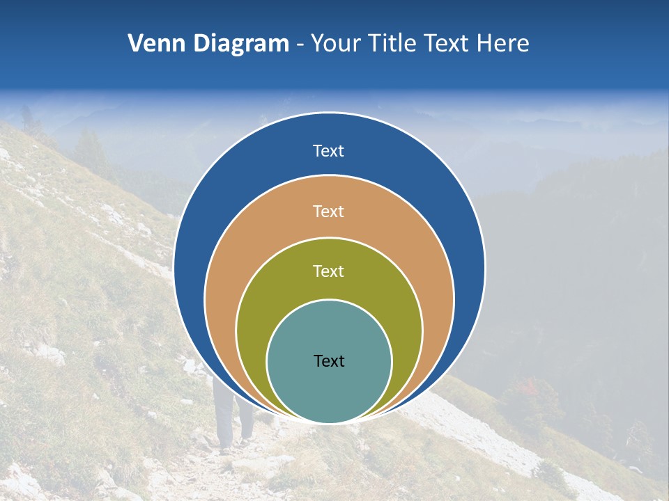 Trekking In The Alps PowerPoint Template