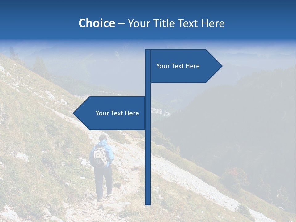 Trekking In The Alps PowerPoint Template